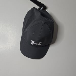 Under Armour Charcoal Golf Cap with White Emblem